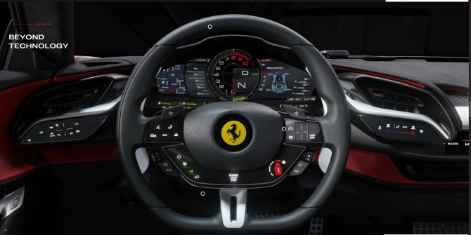 Cockpit Ferrari Stradale F90
