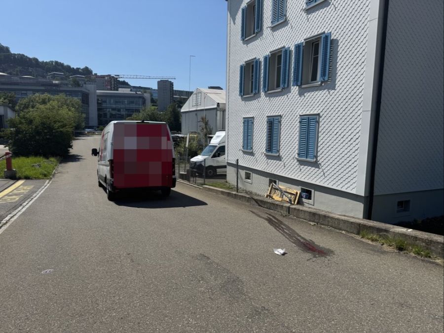 Unfallfahrzeug Eisbahnweg