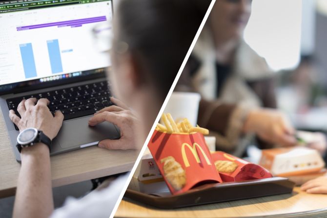 Business-Bereich im McDonald's