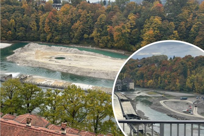 Aare Kies-Insel