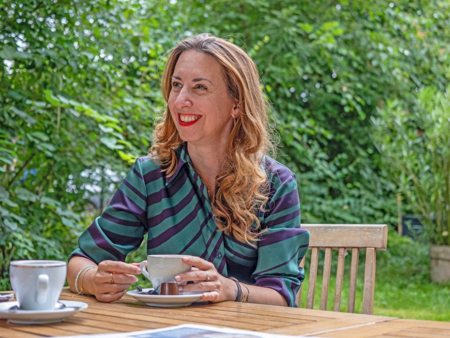 Stefanie Christ im Gespräch.