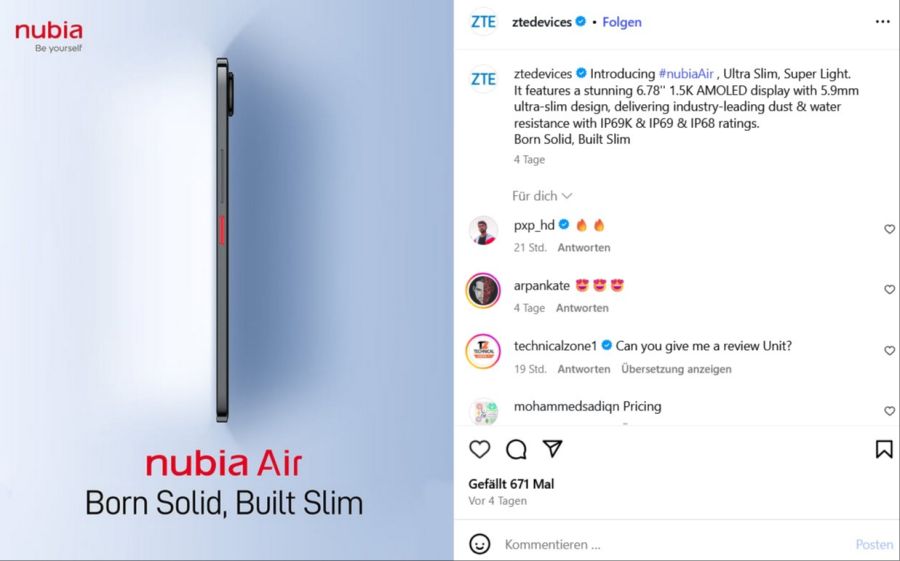 nubia air