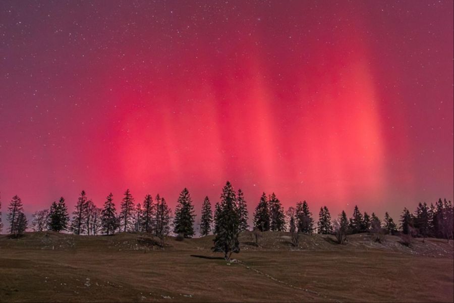 In der Nacht auf Mittwoch konnte man die Polarlichter beobachten.