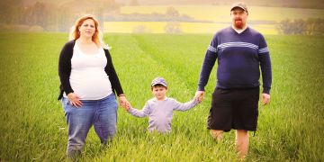 Familie Feld Landwirtschaft Adipositas