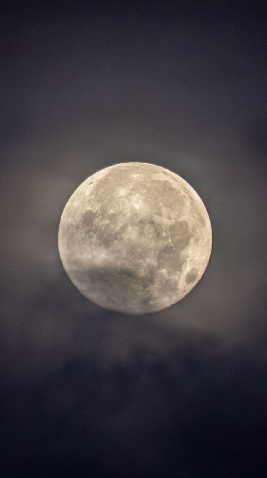 Der Supermond vom Berner Liebefeld-Quartier aus.