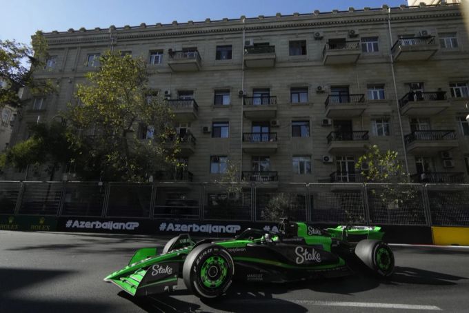 Valtteri Bottas während des Formel 1 Rennens in Baku. Valtteri Bottas Formel 1