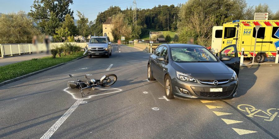 Unfall in Uznach