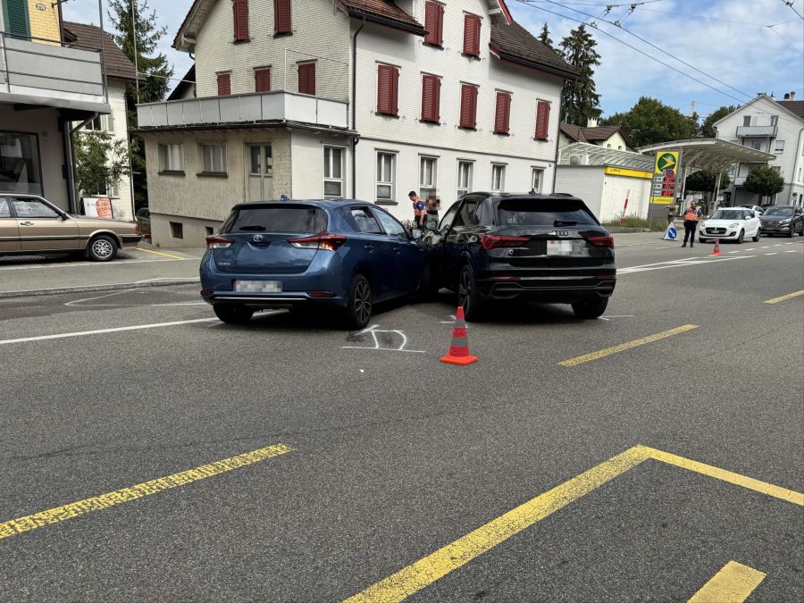 Unfallstelle in St. Gallen.