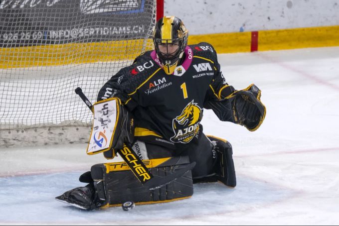 Tim Wolf hütete letzte Saison das Tor des HC Ajoie. ev zug
