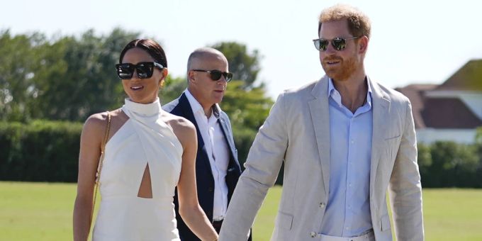 Prinz Harry und Meghan Markle im vergangenen Jahr bei einer Polo-Veranstaltung. Prinz Harry Meghan