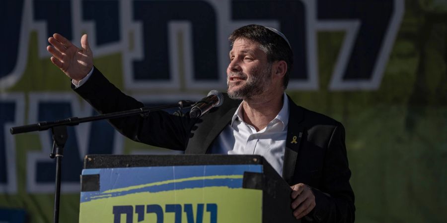 Israels rechtsextremer Finanzminister Bezalel Smotrich will Teile des Westjordanlandes annektieren.