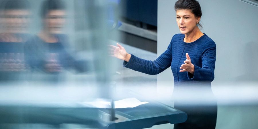 Sahra Wagenknecht schliesst eine BSW-Kanzlerkandidatur nicht aus. (Archivbild)