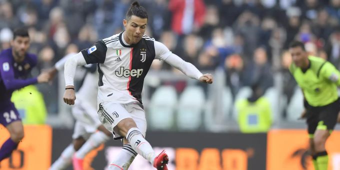 Cristiano Ronaldo im Einsatz für Juventus Turin in der Serie A. Serie A