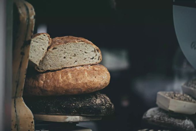Sauerteigbrot für Brottrunk. Brote