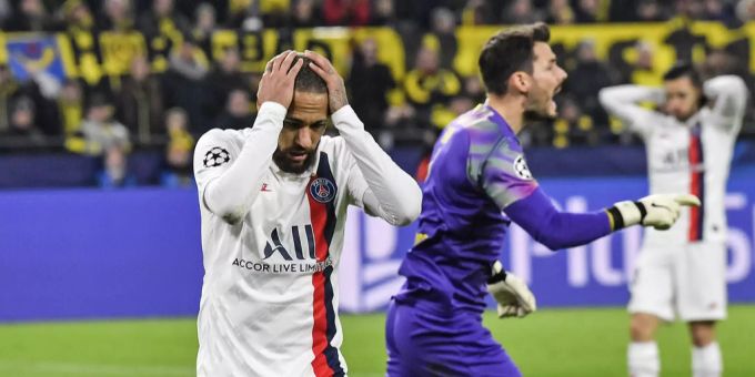 Neymar im Champions-League-Spiel gegen den BVB. Neymar