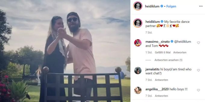 Heidi Klum und Tom Kaulitz tanzen. Ist das schon die Bewerbung für Let's Dance 2021? Let's Dance