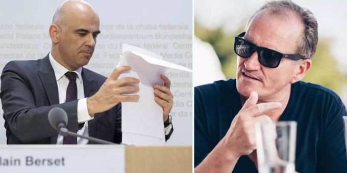 Bundesrat Alain Berset stellte nochmals klar, dass es keine Verpflichtung für Gastronomen gibt, die Daten der Gäste zu sammeln. Star-Gastronom Michel Péclard kann das Wirrwarr nicht verstehen. Coronavirus Gastronomie
