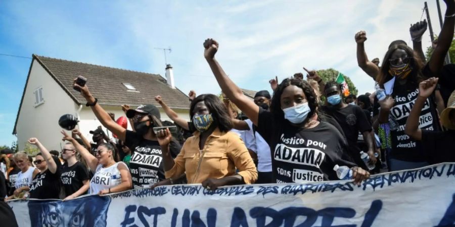 Protest zum Gedenken an den «französischen George Floyd»
