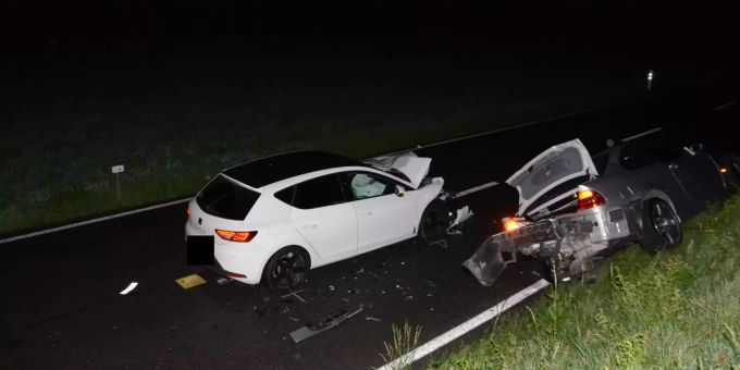 Personen wurden bei der Kollision keine verletzt. Auffahrkollision