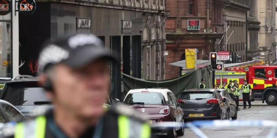 Nach der Messerattacke in Glasgow hat die Polizei den Täter identifiziert. Foto: Andrew Milligan/PA Wire/dpa