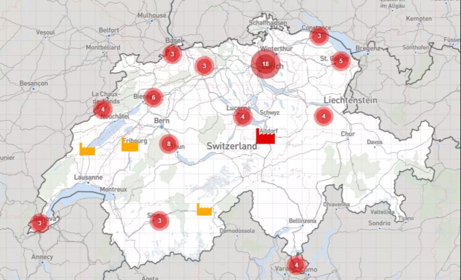 schweiz waffenexport