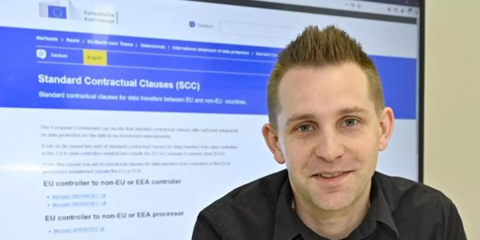 Datenschutzaktivist Max Schrems in seinem Büro. Foto: Hans Punz/APA/dpa Max Schrems http-cookie