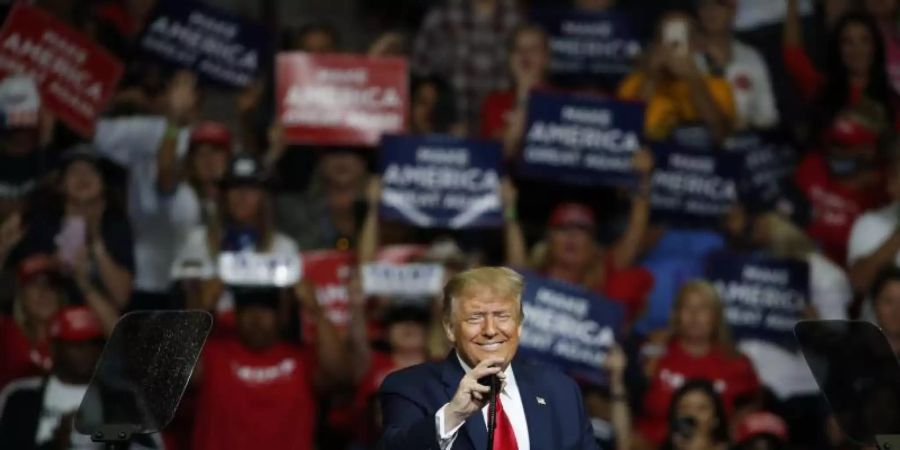 US-Präsident Donald Trump auf Wahlkampftour in Tulsa. Foto: Sue Ogrocki/AP/dpa