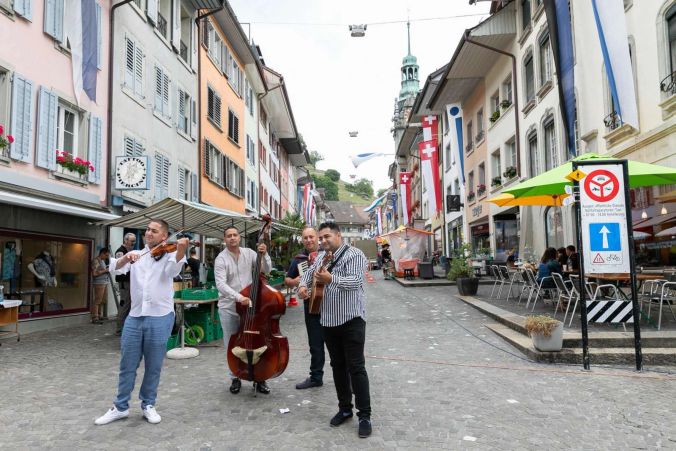Musik am Wochenmarkt