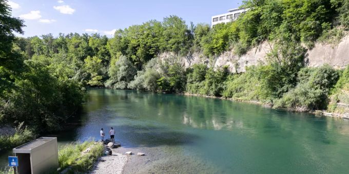 Die Limmat bei Baden AG. Baden AG