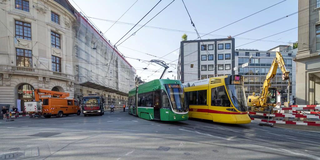 BVB Grossbaustelle am Basler Bankverein vor planm ssigem Abschluss