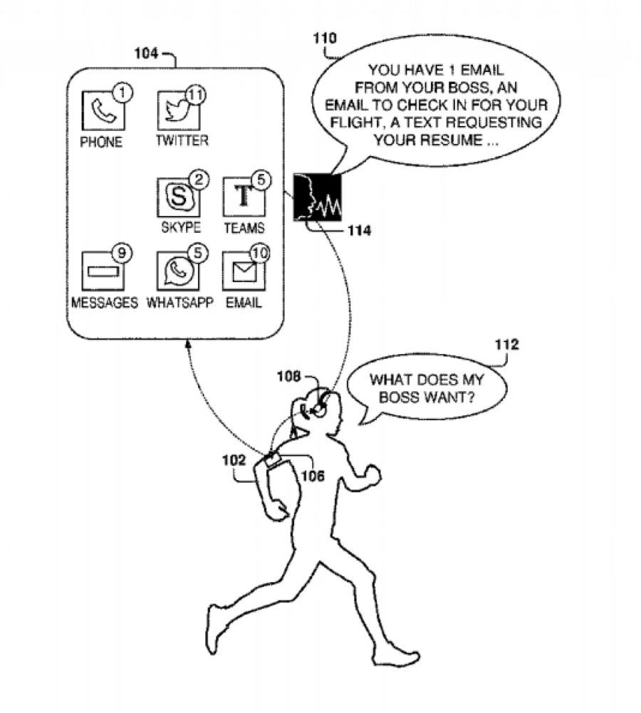 Patentantrag Microsoft Cortana