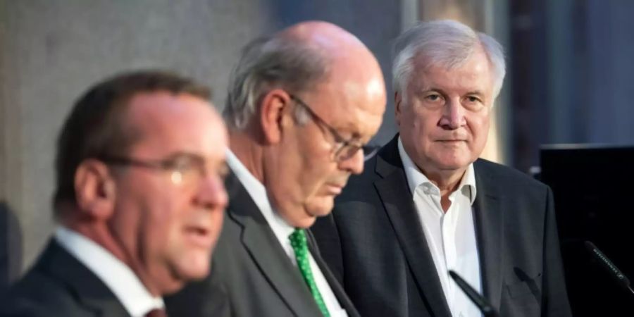 Die Minister Seehofer, Pistorius und Grote