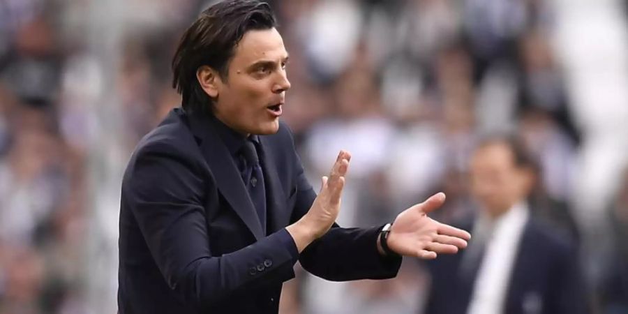 Trainer Vincenzo Montella und der AC Florenz haben sich getrennt. Foto: Fabio Ferrari/Lapresse via ZUMA Press/dpa
