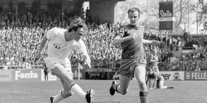 Fritz Künzli (FCZ) im Cupfinal 1970 im Wankdorf-Stadion in Bern gegen den FC Basel. FCZ Fritz Künzli