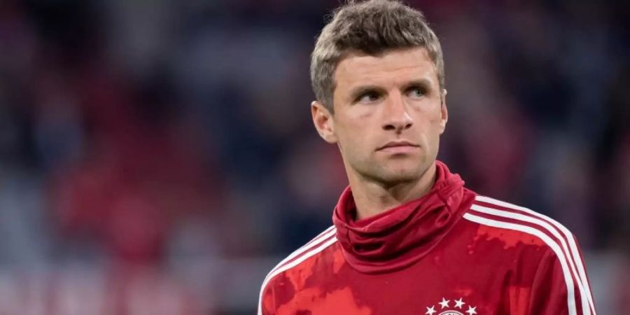 Bayern-Star Thomas Müller steht in der Startelf gegen Union Berlin. Foto: Sven Hoppe/dpa
