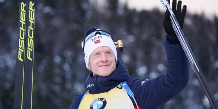 Biathlon-Dominator Johannes Thingnes Bö wird Vater. Foto: Georg Hochmuth/APA/dpa