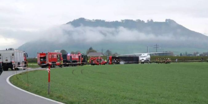 Blaulicht-Übung Flughafen Belp