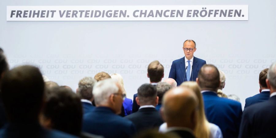 CDU-Chef Friedrich Merz sieht «Symptome einer handfesten Krise unserer Demokratie».