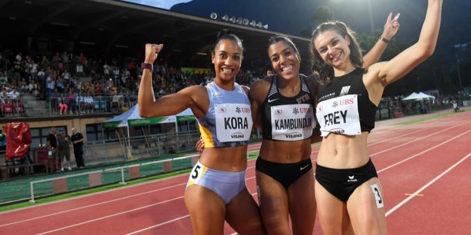 Mujinga Kambundji sichert sich in Bellinzona ihren 13. Schweizermeister-Titel. Mujinga Kambundji