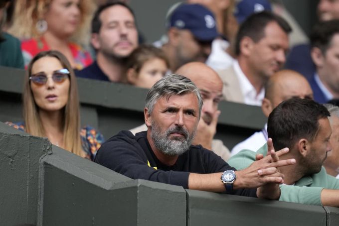 Seit 2019 sitzt Goran Ivanisevic jeweils als Trainer in der Box von Novak Djokovic. Goran Ivanisevic