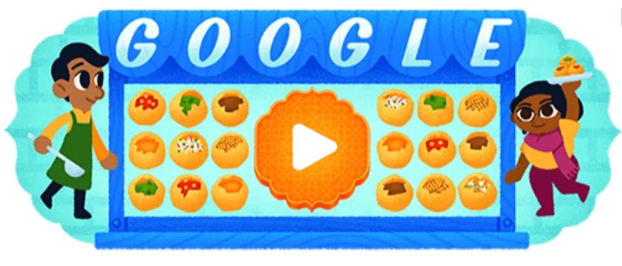 Pani Puri Google Doodle