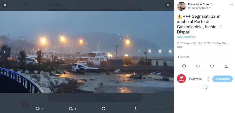 ... teilweise wurden Autos gar bis an den Hafen transportiert.