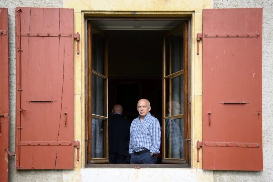 Ueli Maurer Fenster Bundesratsreise