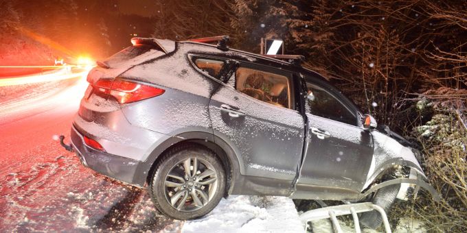 Verkehrsunfall Herisau aufgrund von winterlichen Verhältnissen Verkehrsunfall Herisau