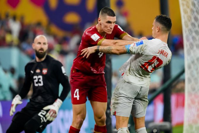 In Serbien wird Nikola Milinkovic für seine Rangelei mit Xhaka gefeiert. Milinkovic