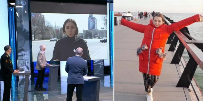 Ukraine-Krieg: Russen machen Propaganda mit Waisenmeitli Kira (12). Waisenkind Ukraine-Krieg