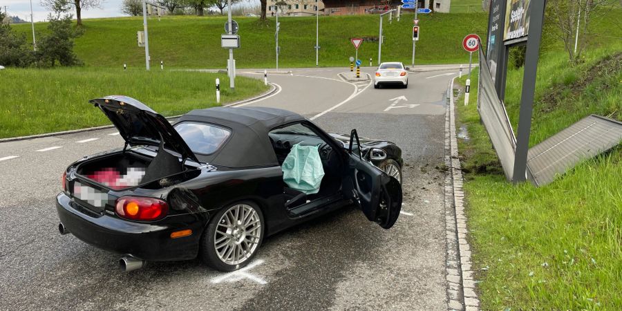 Stadt St. Gallen: Ablenkung führt zu Selbstunfall