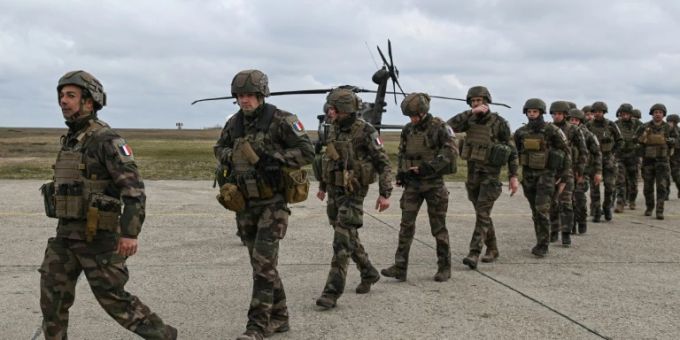 Französische Soldaten in Rumänien Französische Soldaten in Rumänien