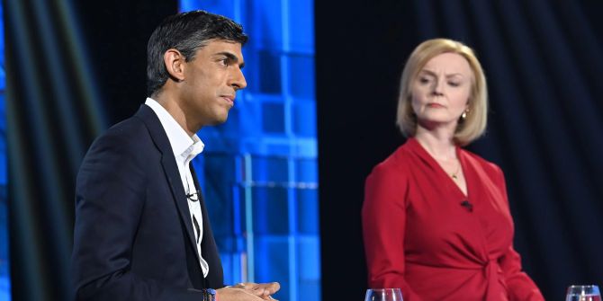 Rishi Sunak (l.) und Liz Truss