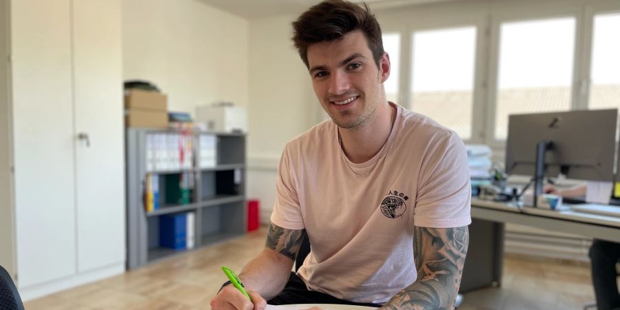Eishockey Fabio Hollenstein
